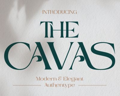 Cavas modern & elegant font