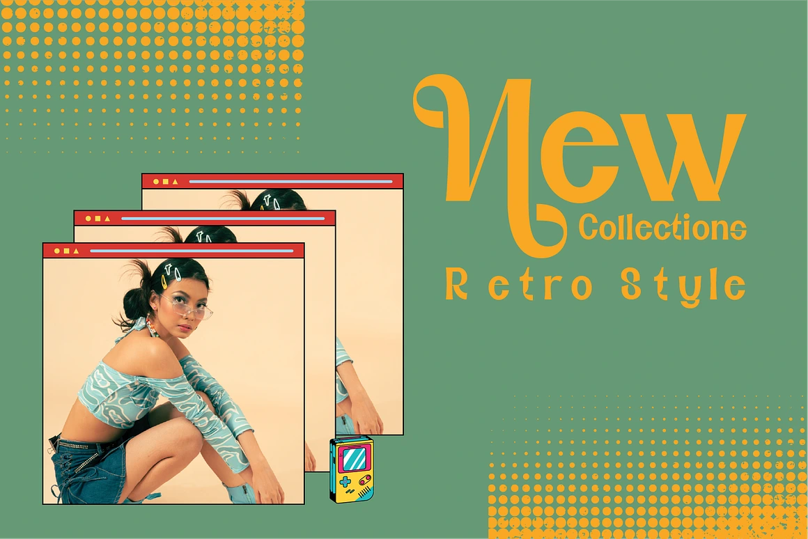 Black Sansa is a bold retro display font