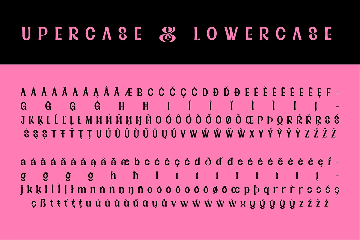 Black Sansa is a bold retro display font