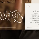 Melgis simple and beauty font