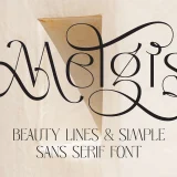 Melgis simple and beauty font