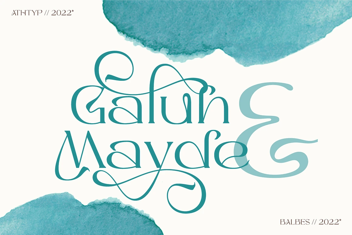 Balbes - Modern Serif Font with multi shapes and lines.