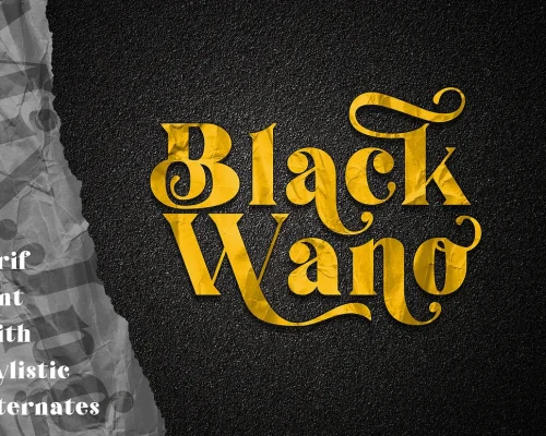 Black Wano – Retro Soft Serif