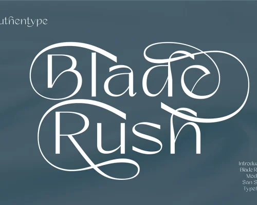 Blade Rush – Modern Sans Serif Typeface