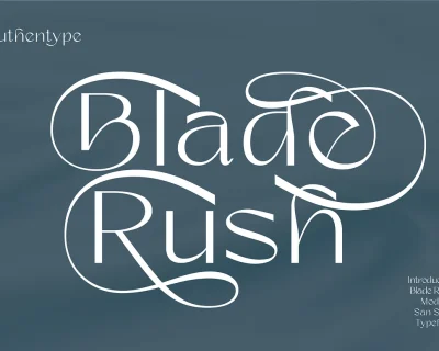 Blade Rush – Modern Sans Serif Typeface