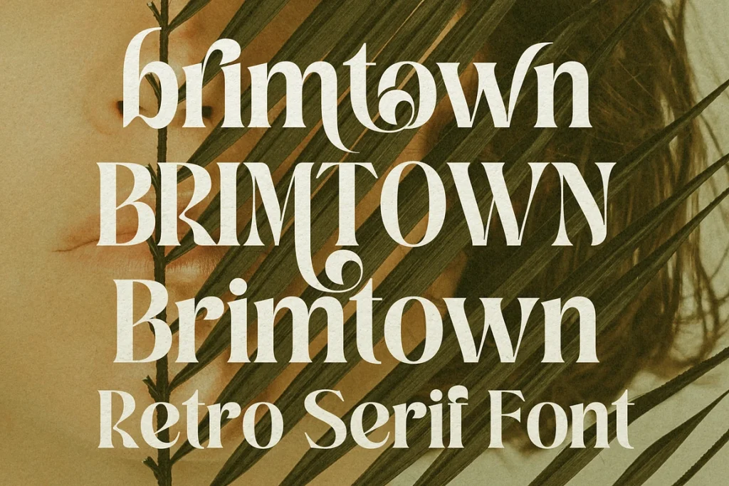 Brimtown Black – Retro Serif Font