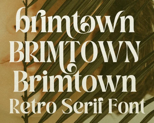 Brimtown Black – Retro Serif Font