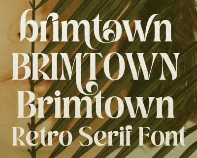 Brimtown Black – Retro Serif Font