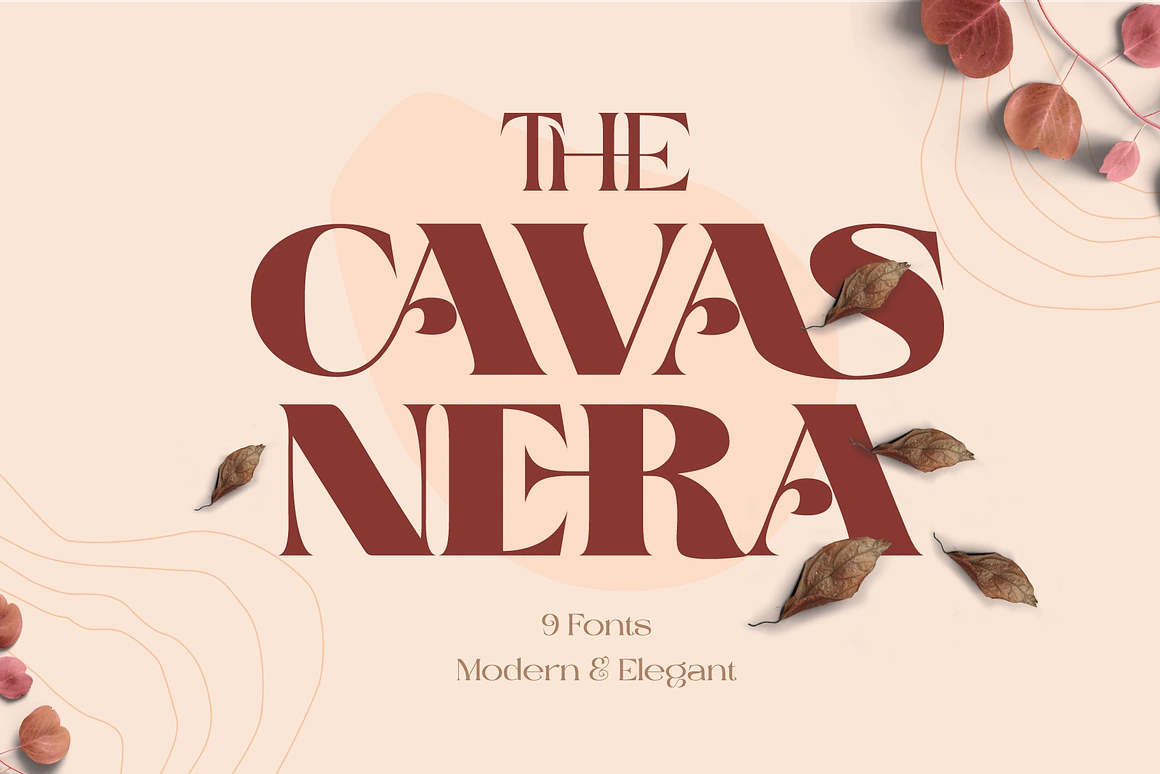 Cavas Nera is a modern and elegant font