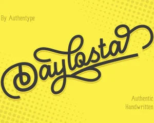 Daylosta Authentic Handwritten Font