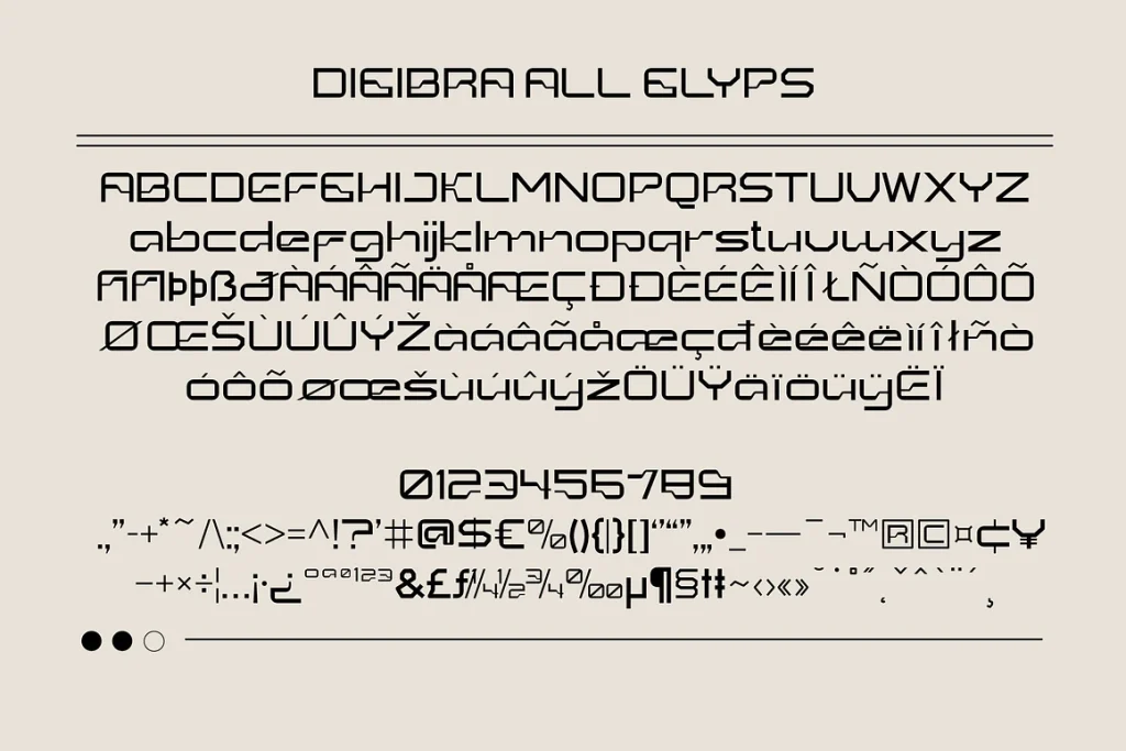 Digibra – Retro Digital Font