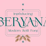 The Geryana Modern Serif Font