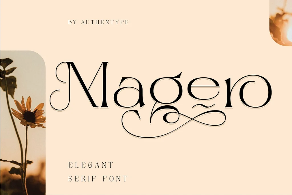 Magero — Elegant Serif Font with Ligatures & Swashes