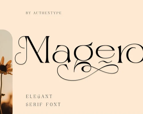Magero — Elegant Serif Font with Ligatures & Swashes