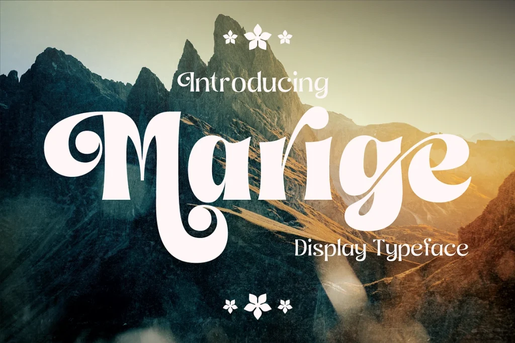 Marige Display Typeface