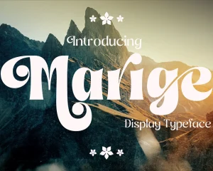 Marige Display Typeface