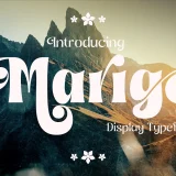 Marige display typeface is a family of 9 weights that make it easy to create visual typography designs ranging from thin to black