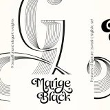 Marige display typeface is a family of 9 weights that make it easy to create visual typography designs ranging from thin to black