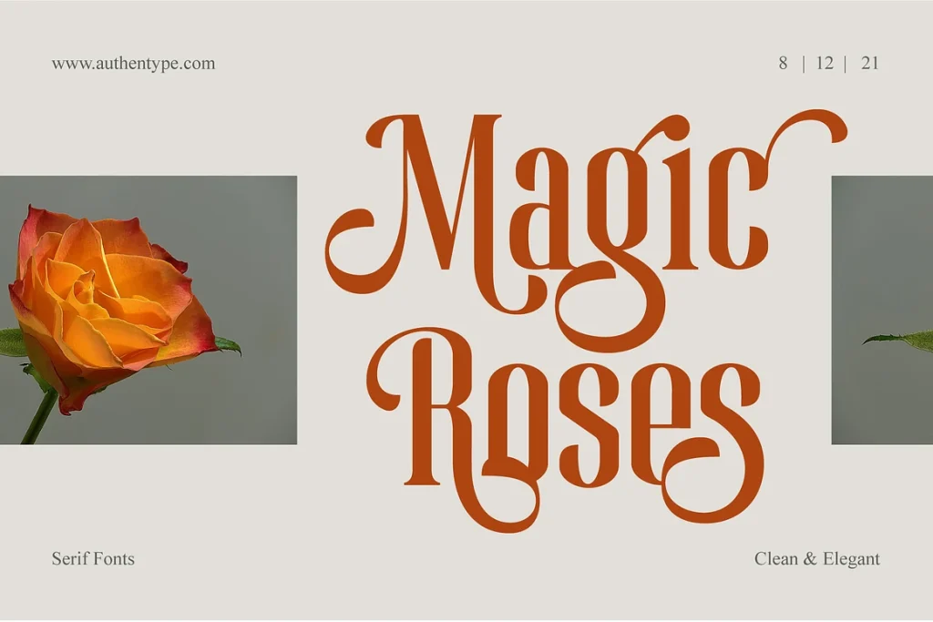 Magic Roses – Serif Clean Elegant Typeface