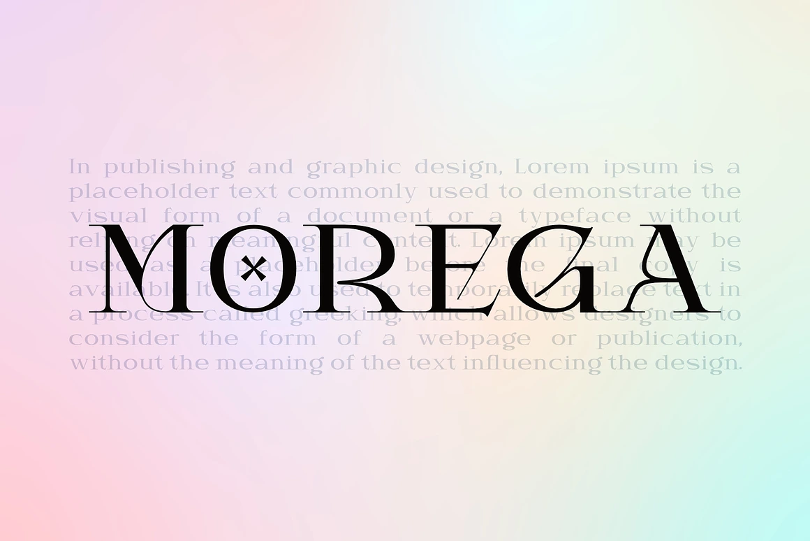 Mondega - Modern Serif Font with multi shapes and lines