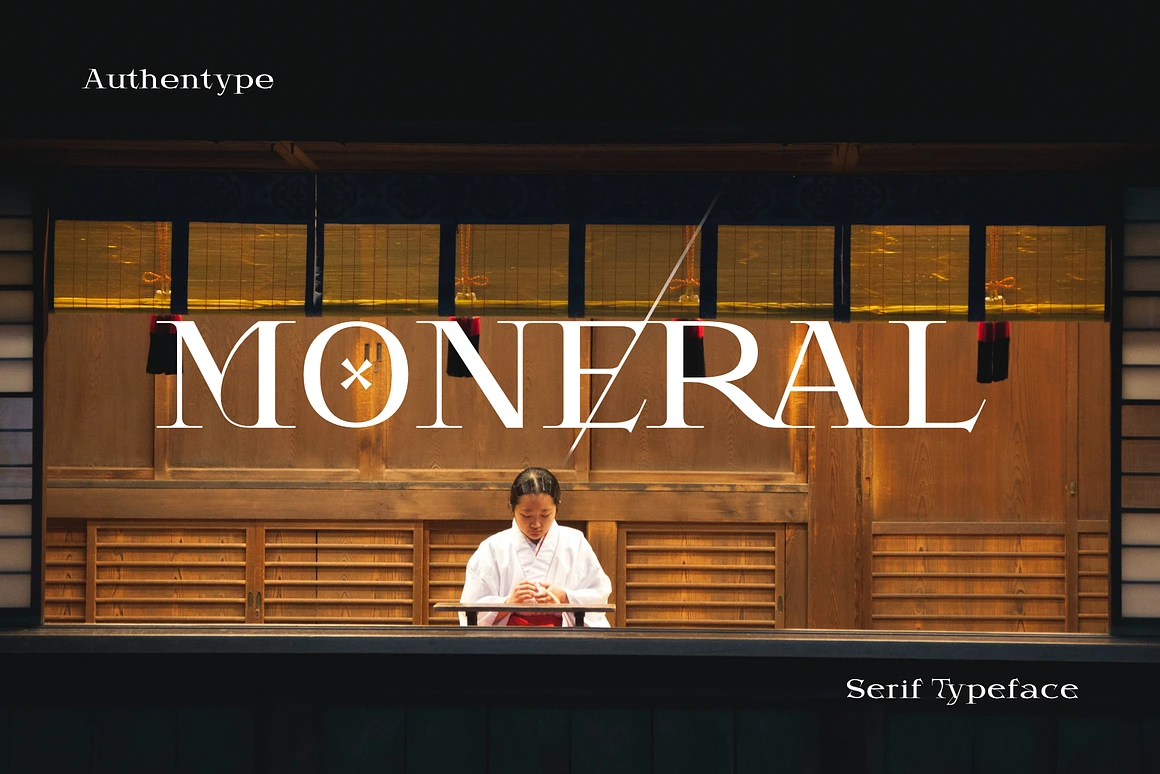 Mondega - Modern Serif Font with multi shapes and lines