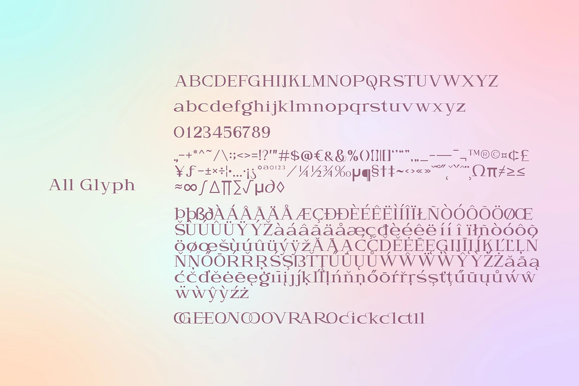 Mondega - Modern Serif Font with multi shapes and lines