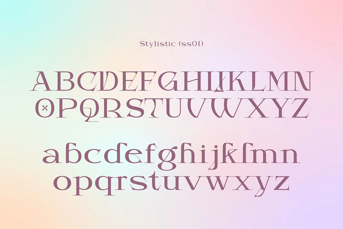 Mondega - Modern Serif Font with multi shapes and lines
