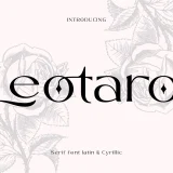 Leotaro brings Latin and Cyrillic Font to fulfill many functions of this Leotaro font.