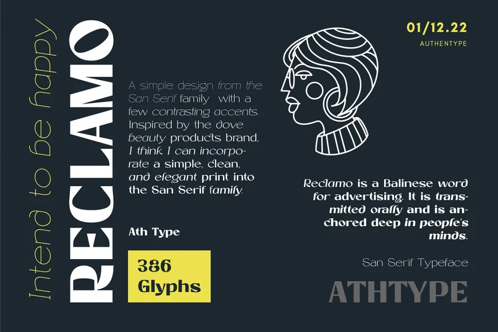 Reclamo – 18 San Serif Font