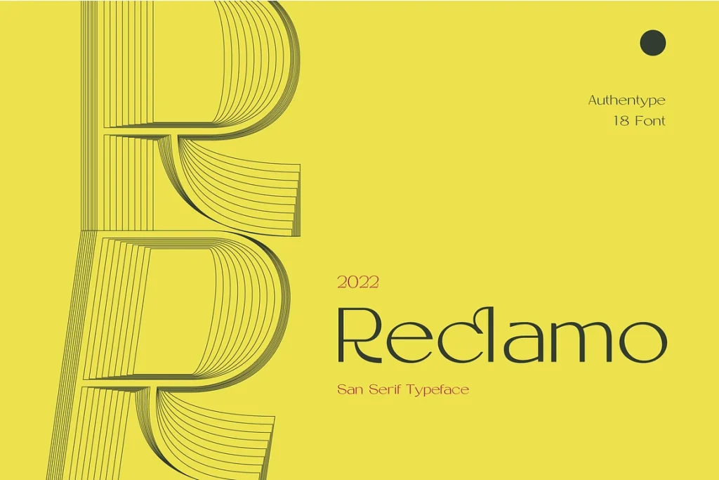 Reclamo – 18 San Serif Font