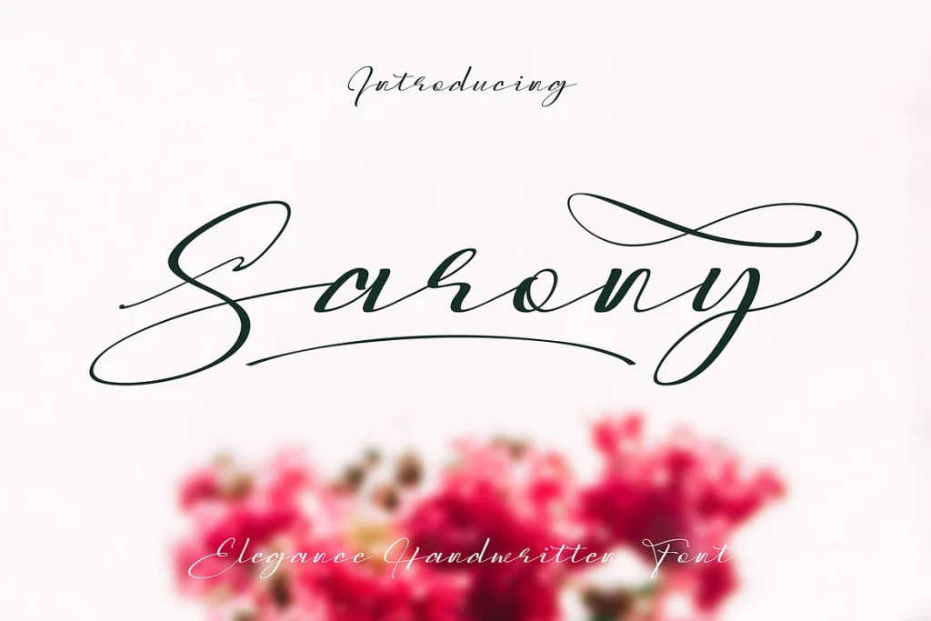 Sarony Handwritten Fonts