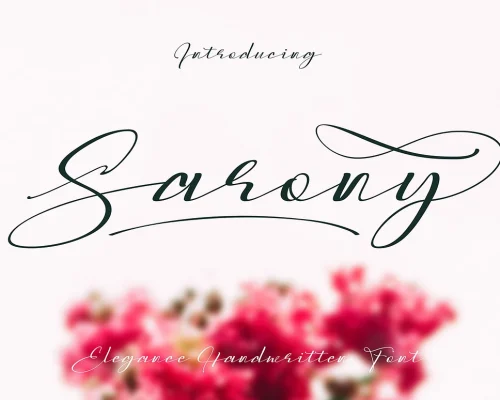 Sarony Handwritten Fonts