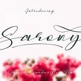 Sarony is a modern handwritten font