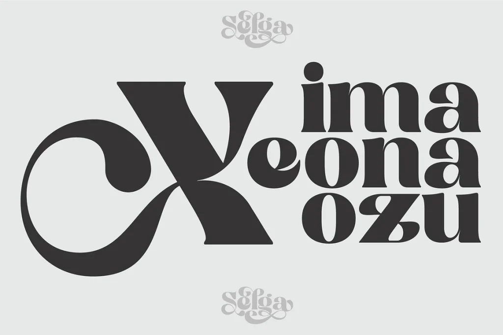 Selga Retro Display Font – Elegant Nature Inspired Typography