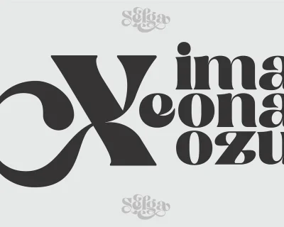 Selga Retro Display Font – Elegant Nature Inspired Typography