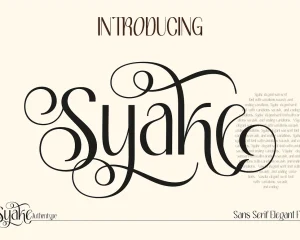 Syake – Beauty Branding Font