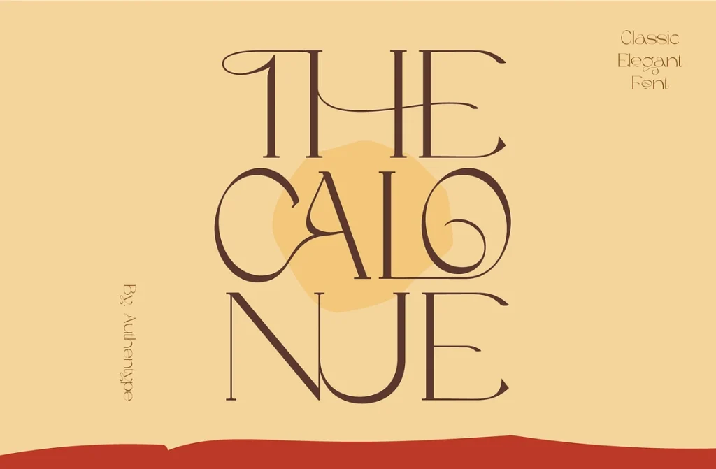 The Calonue Classic & Elegant Font