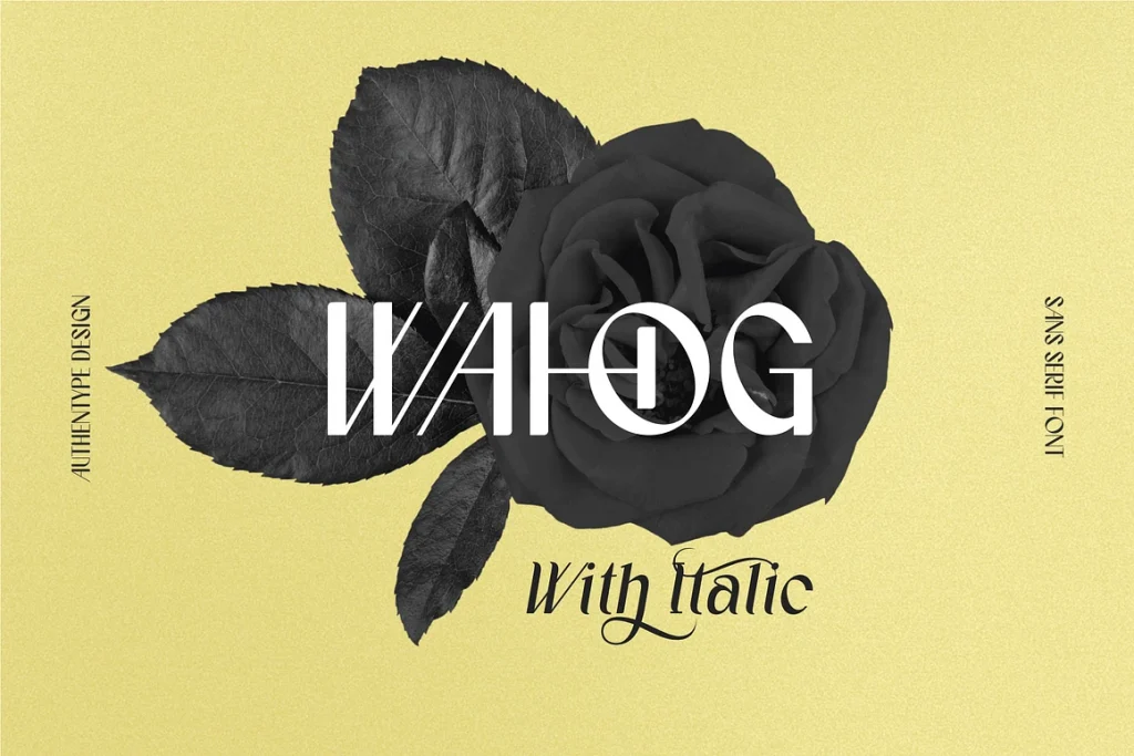 Wahog – Clean and Modern Sans Serif Font