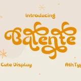Balente Font Beautiful and Cute