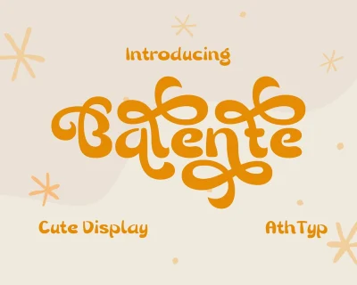 Sale 18 Balente Font Beautiful and Cute