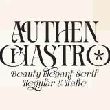 Authen Chastro Beauty Serif & Elegant Italic Typeface