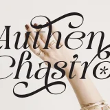 Authen Chastro Beauty Serif & Elegant Italic Typeface