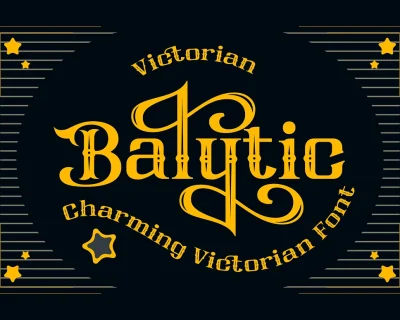 Sale 20 Balytic Charming Victorian Font