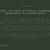 Chekos is a feminine type face designed to be elegant and modern.