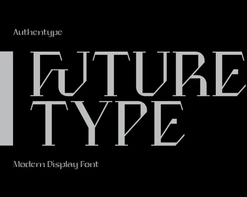 Future Type – Modern Display Font