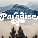 Holybe Bold Display Font is a lively and breezy tropical typeface