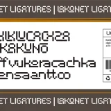 Lakonet Digital Font has a special and very whimsical letterform that reinforces the feel of an digital concept.