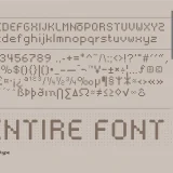 Lakonet Digital Font has a special and very whimsical letterform that reinforces the feel of an digital concept.