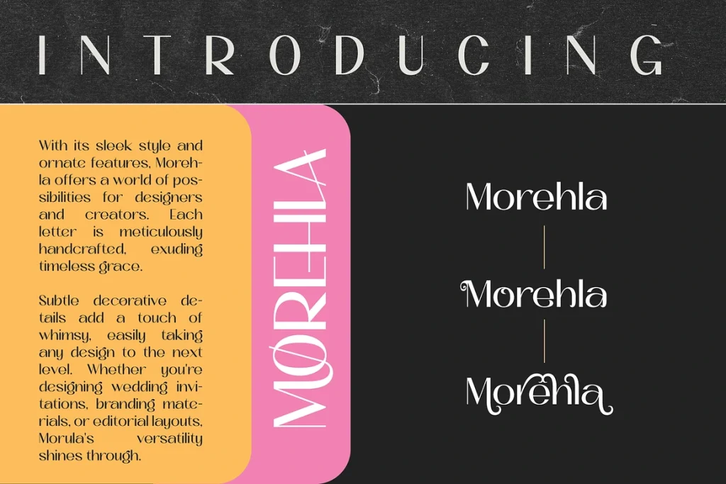 Morehla Simple Modern Sans Serif