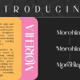 Morehla simple modern sans serif font